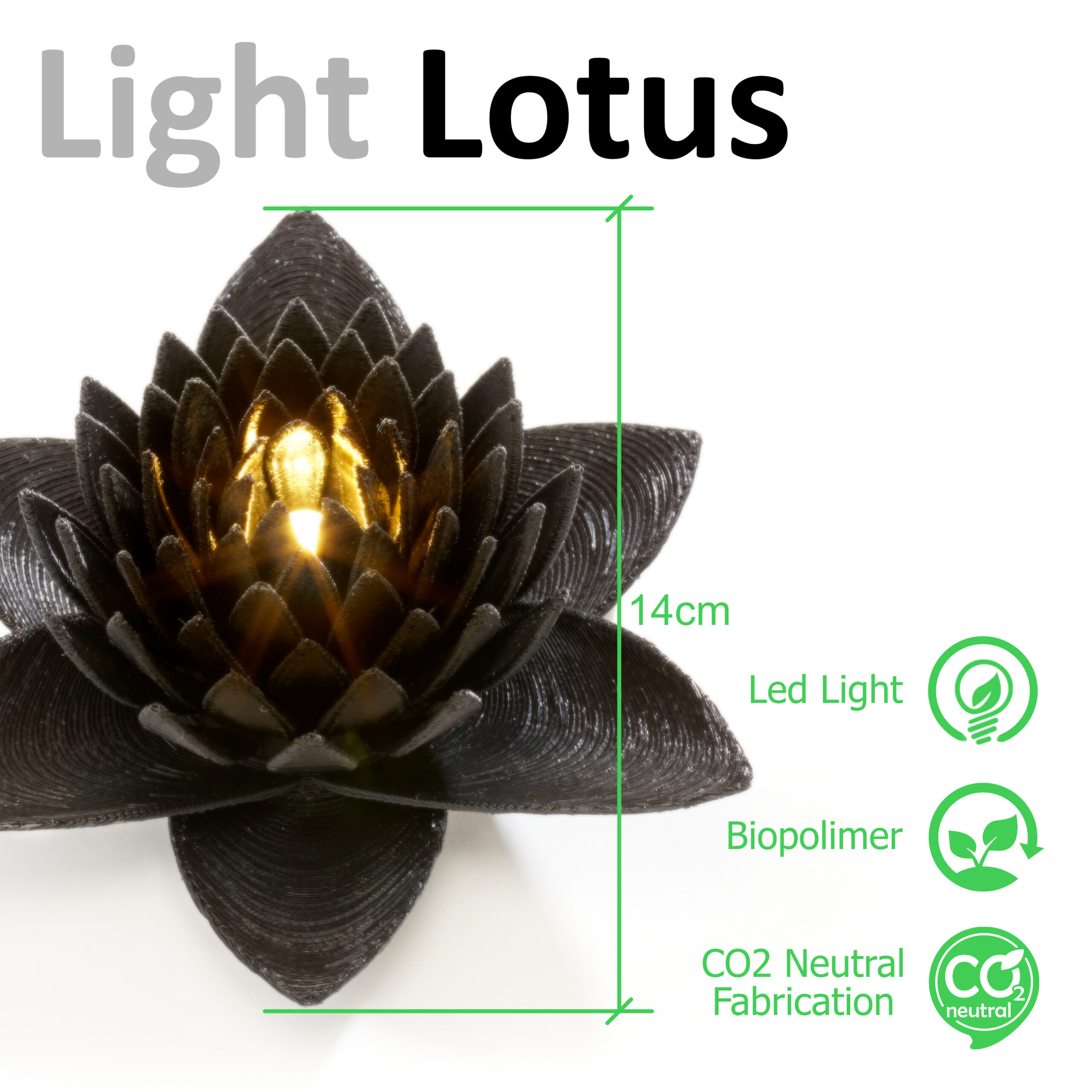 Luz de Loto Negra Ónice - Image 2