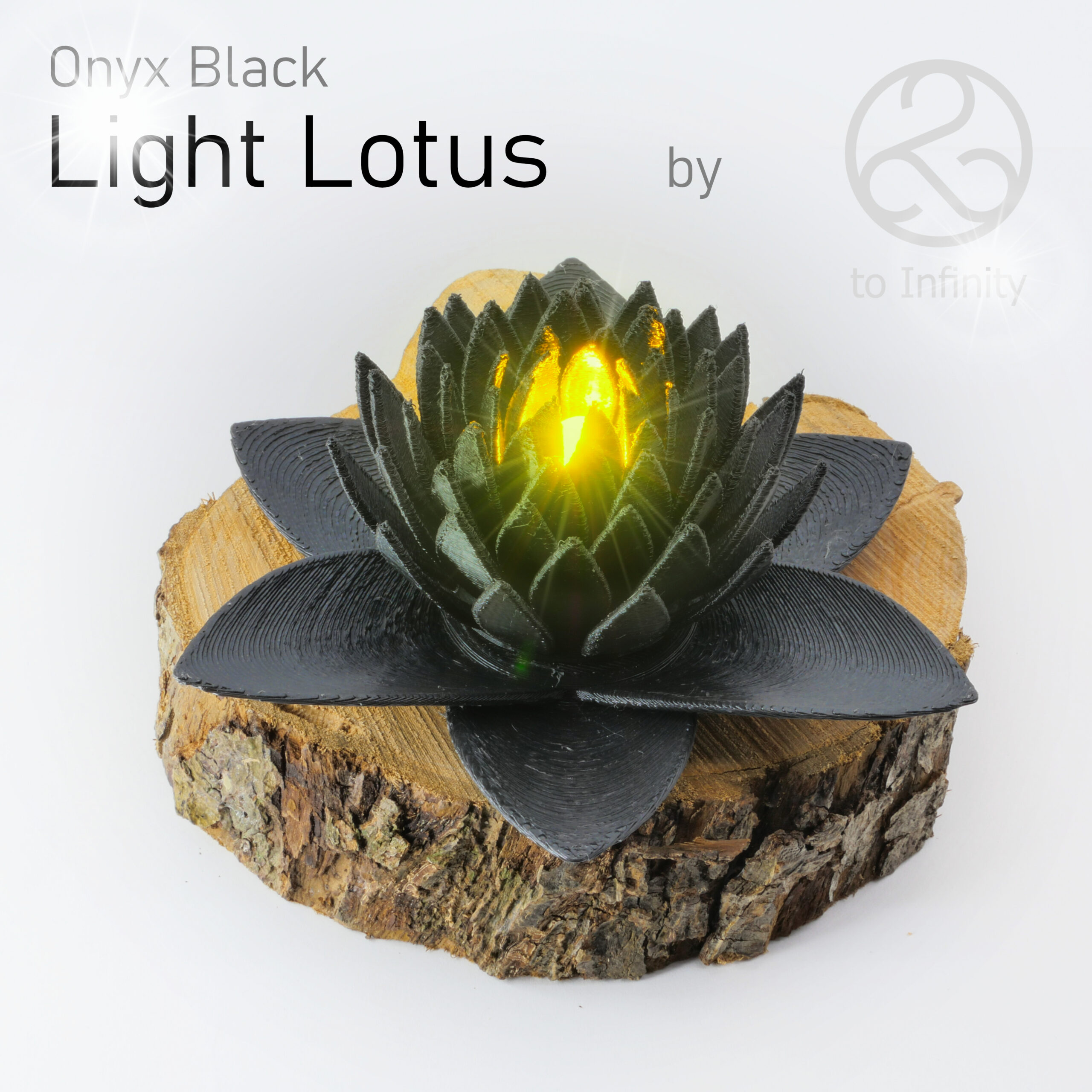 Luz de Loto Negra Ónice